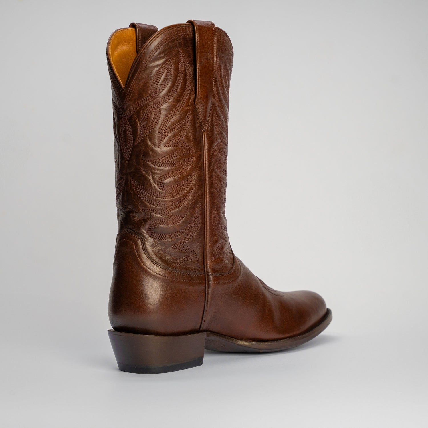 The Sterling | Men's Cowboy Boot | Natural Grain Calfskin Leather | Nicotine