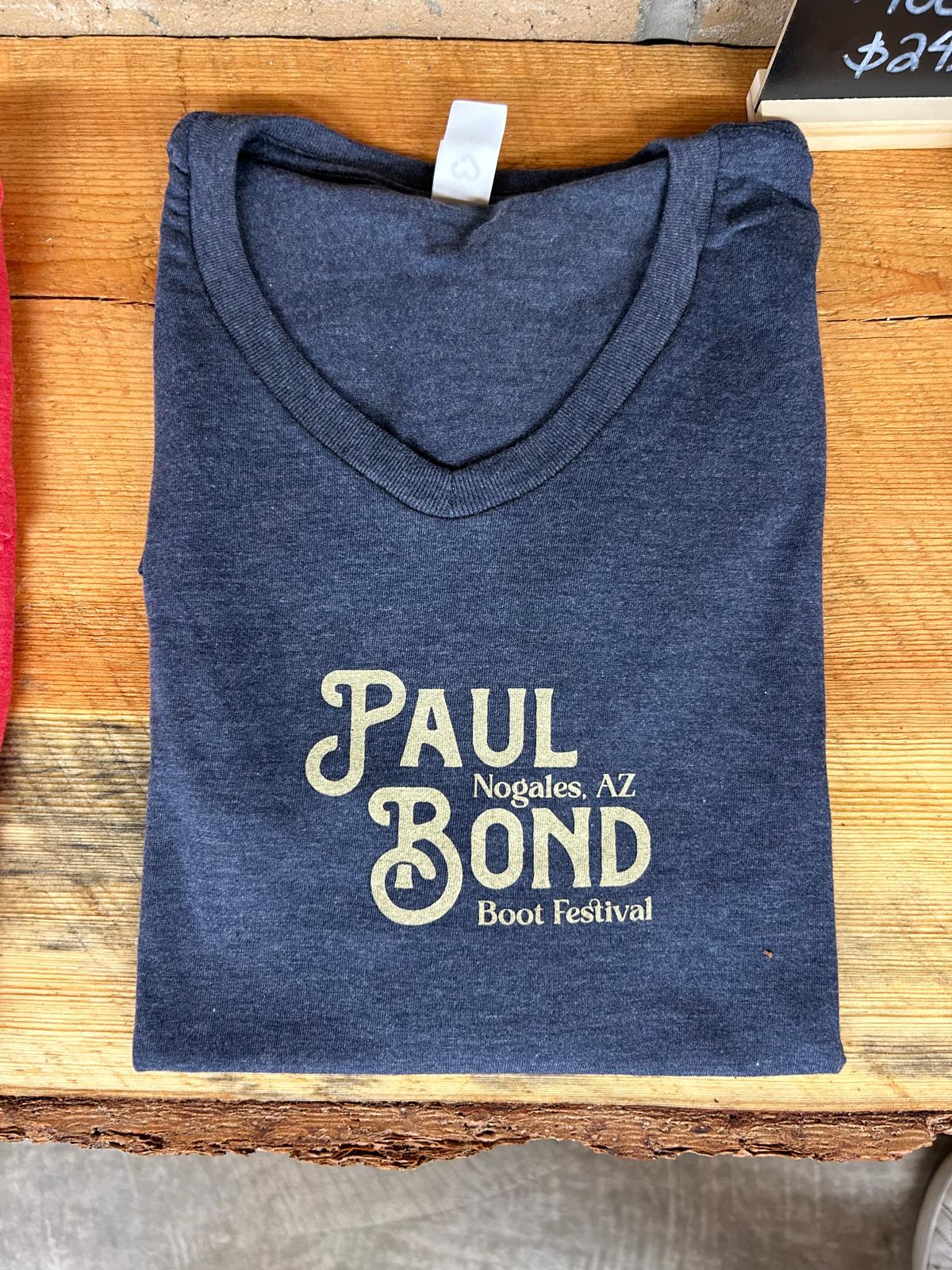 Paul Bond Tri Blend Unisex V-Neck tee | Rebel Blue