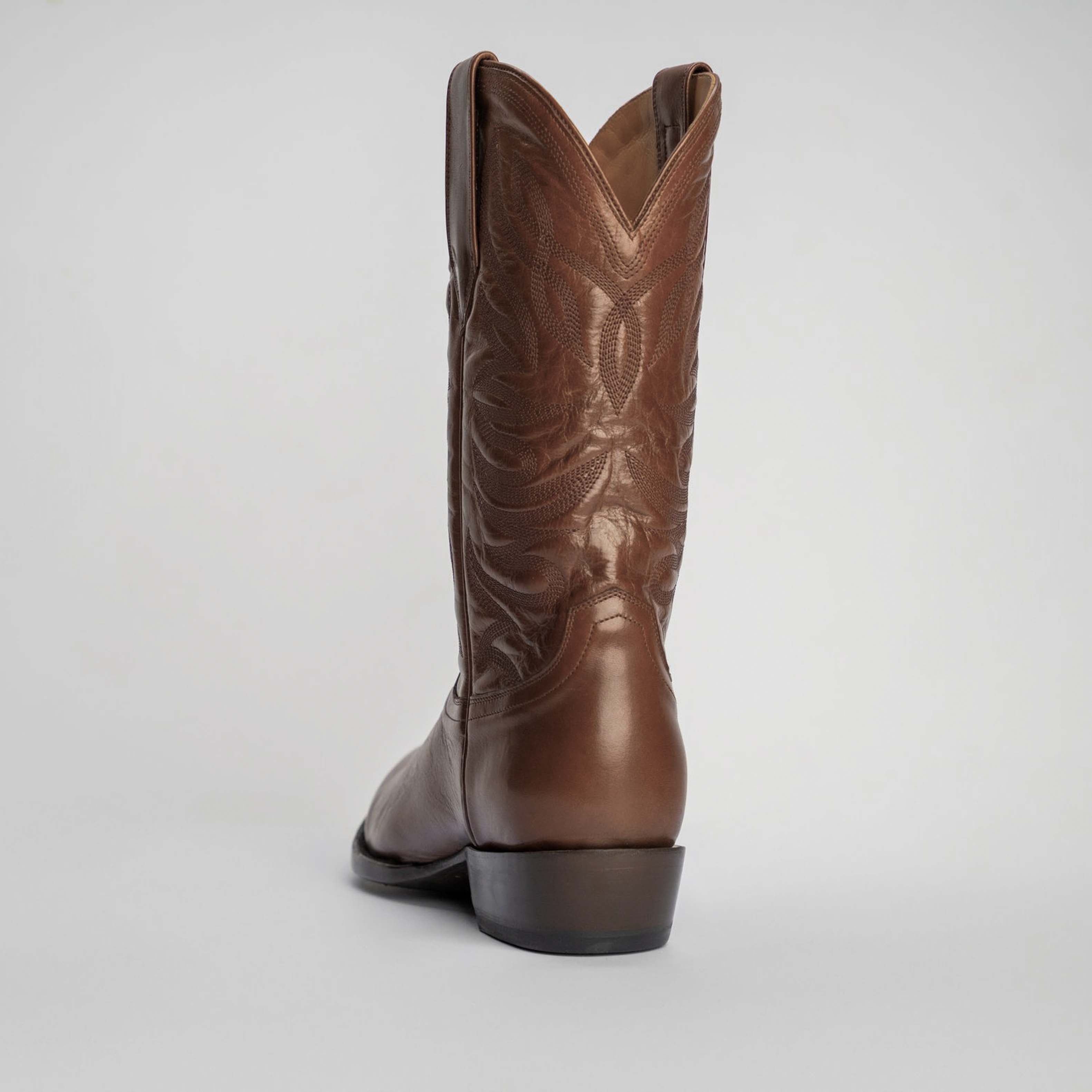 The Sterling | Men's Cowboy Boot | Natural Grain Calfskin Leather | Whiskey