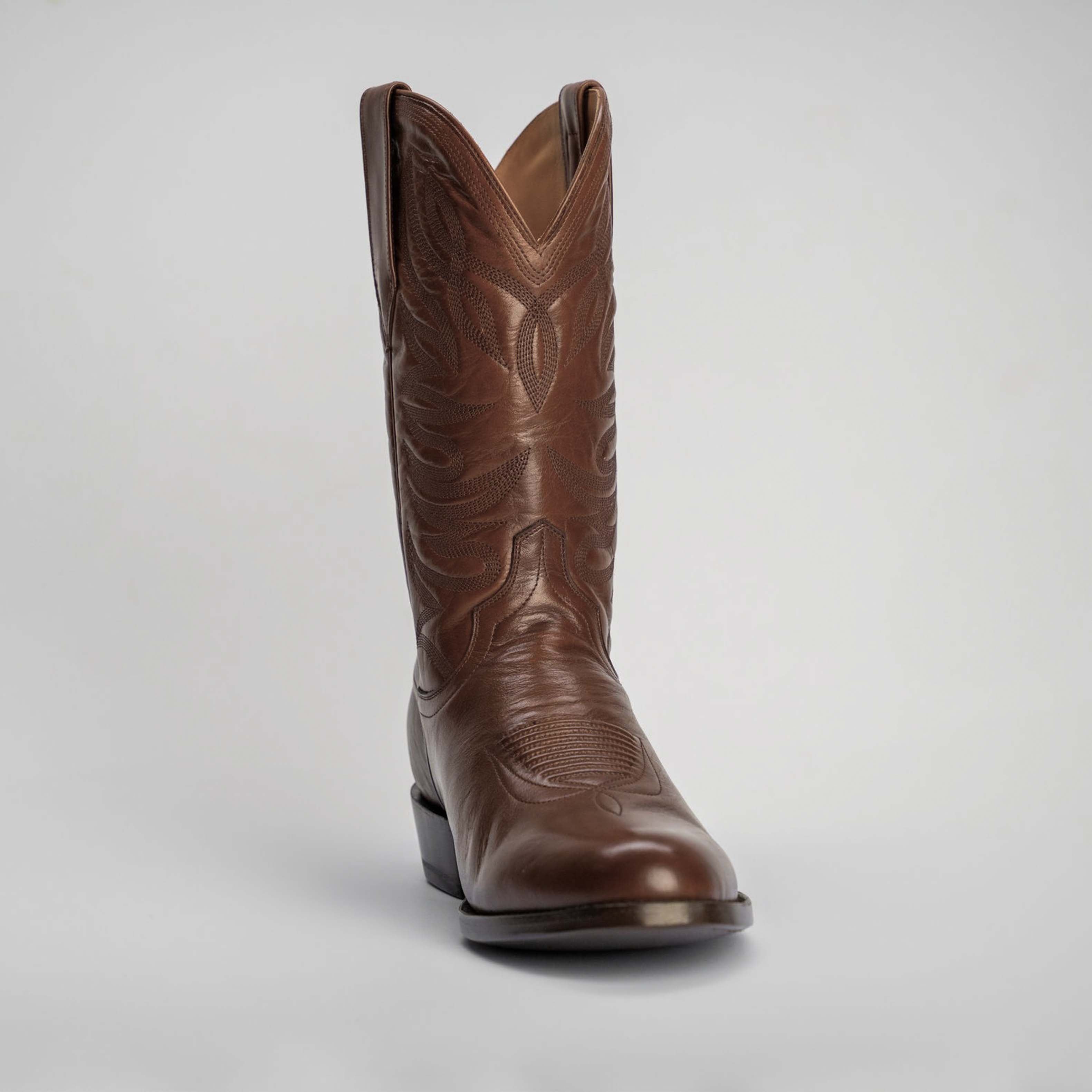 The Sterling | Men's Cowboy Boot | Natural Grain Calfskin Leather | Whiskey