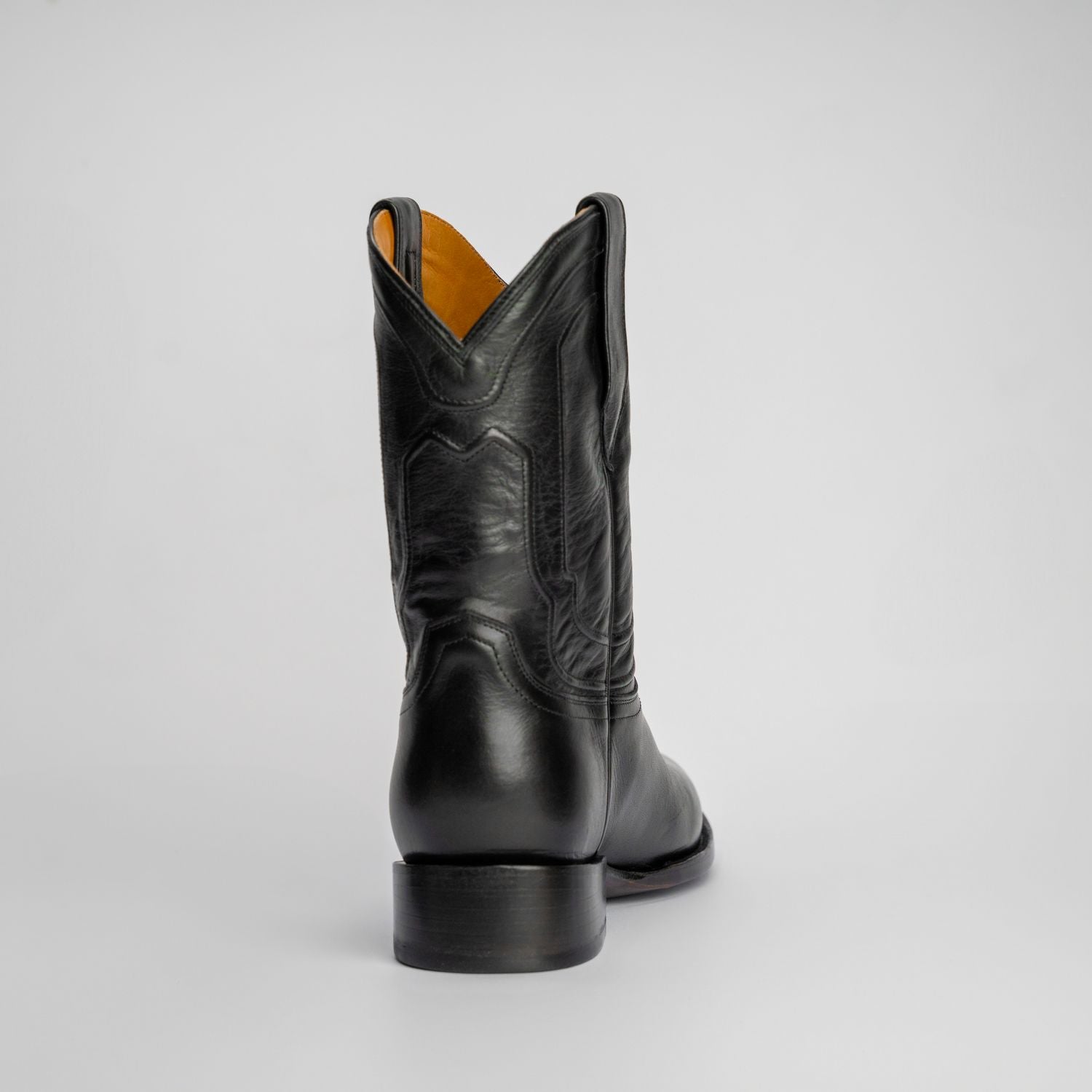 The Pendleton | Men's Roper Boot | Natural Grain Calfskin Leather | Obsidian