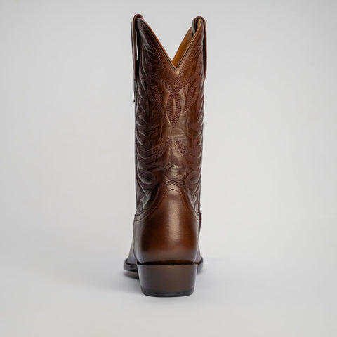 The Sterling | Men's Cowboy Boot | Natural Grain Calfskin Leather | Nicotine