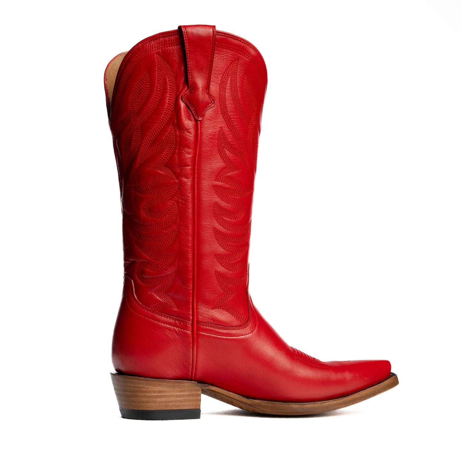 The Margaret | Women's Cowgirl Boot | Natural Grain Calfskin Leather | Carmine