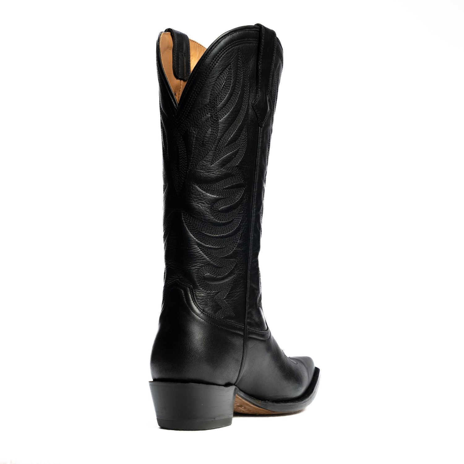 The Margaret | Women's Cowgirl Boot | Natural Grain Calfskin Leather | Obsidian