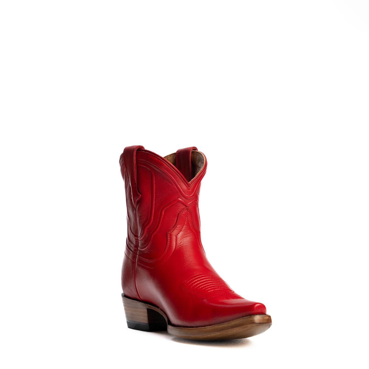 The Thistle | Women's Bootie | Natural Grain Calfskin Leather | Carmine