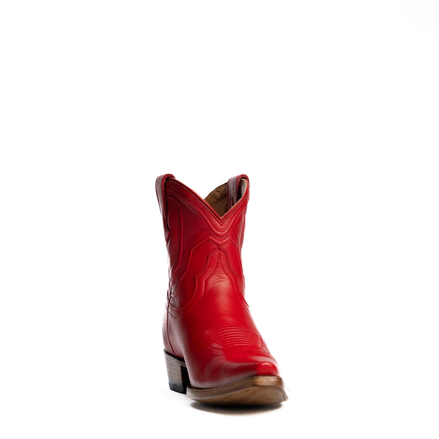 The Thistle | Women's Bootie | Natural Grain Calfskin Leather | Carmine