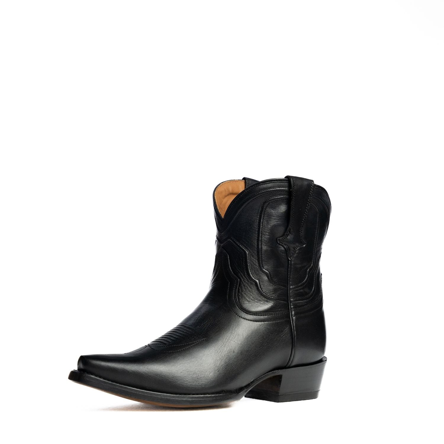 The Thistle | Women's Bootie | Natural Grain Calfskin Leather | Obsidian