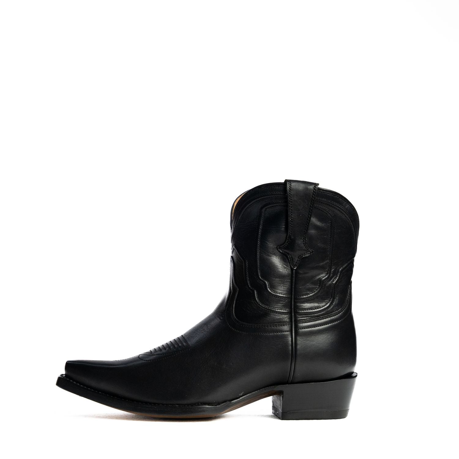 The Thistle | Women's Bootie | Natural Grain Calfskin Leather | Obsidian