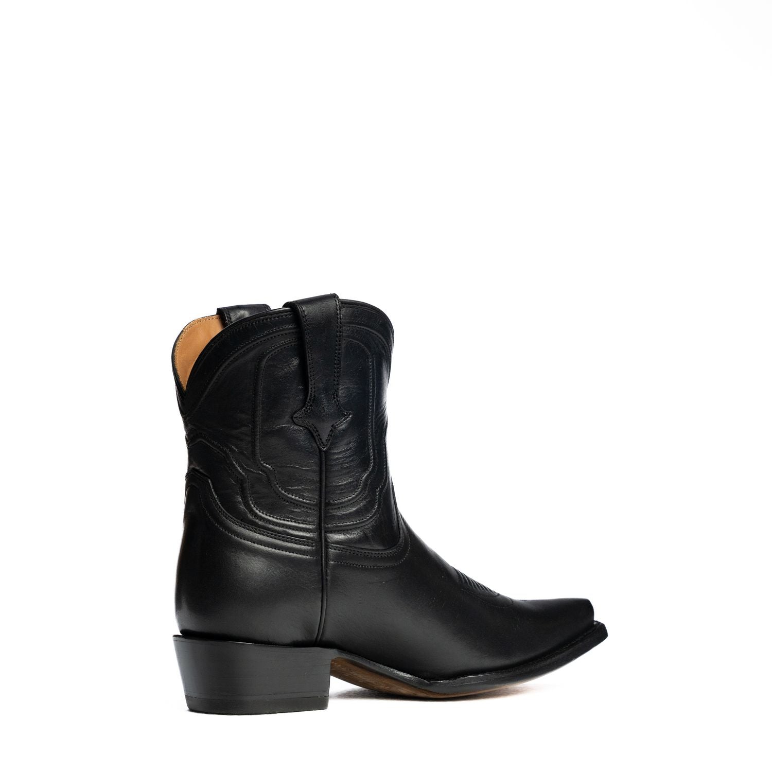 The Thistle | Women's Bootie | Natural Grain Calfskin Leather | Obsidian