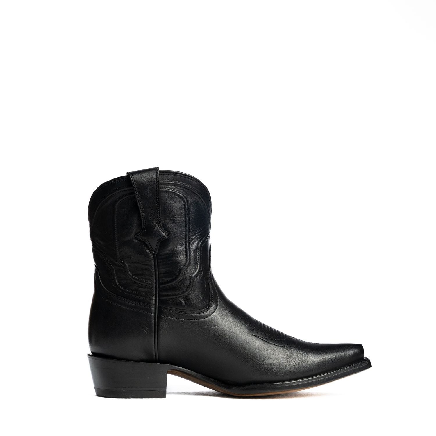 The Thistle | Women's Bootie | Natural Grain Calfskin Leather | Obsidian