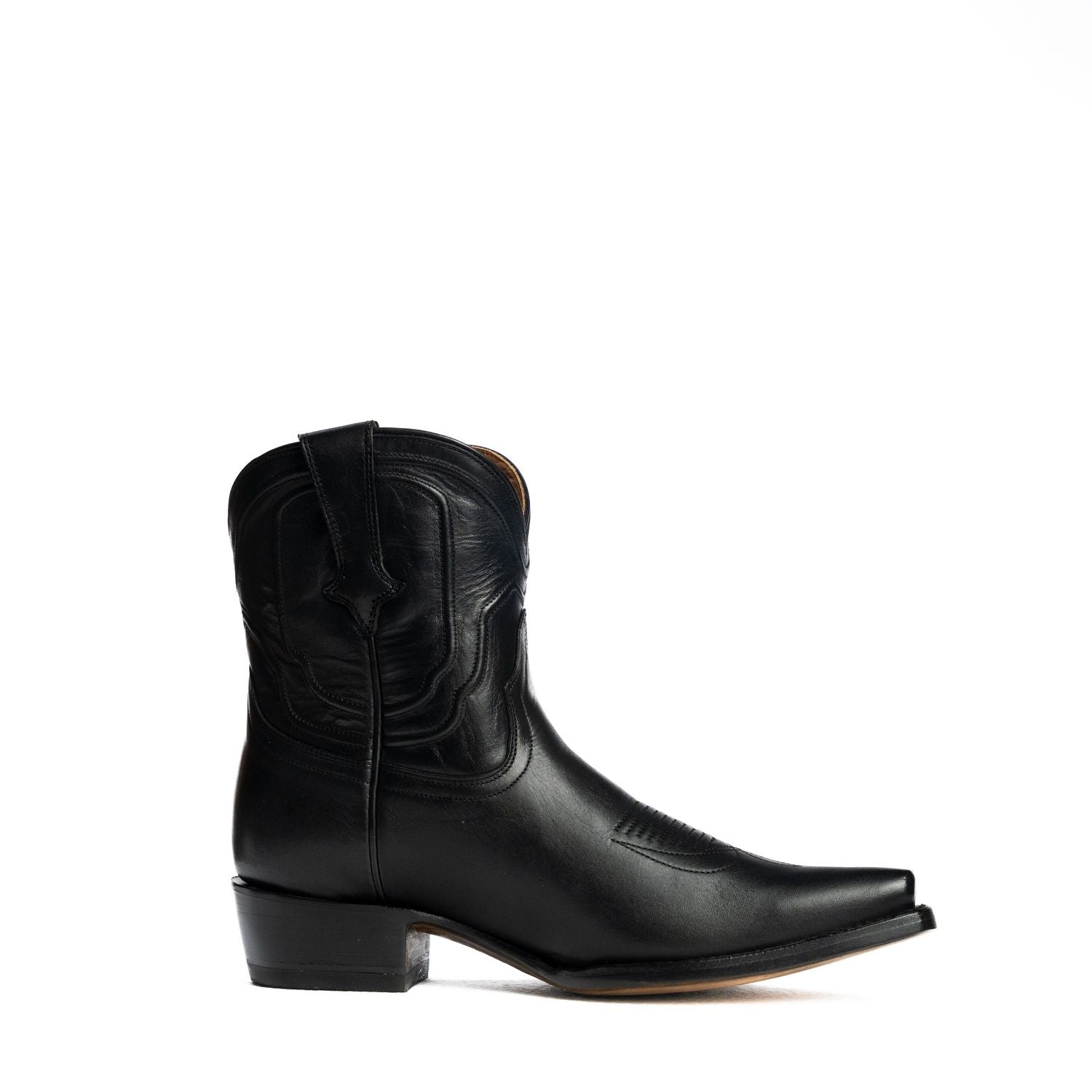 The Thistle | Women's Bootie | Natural Grain Calfskin Leather | Obsidian