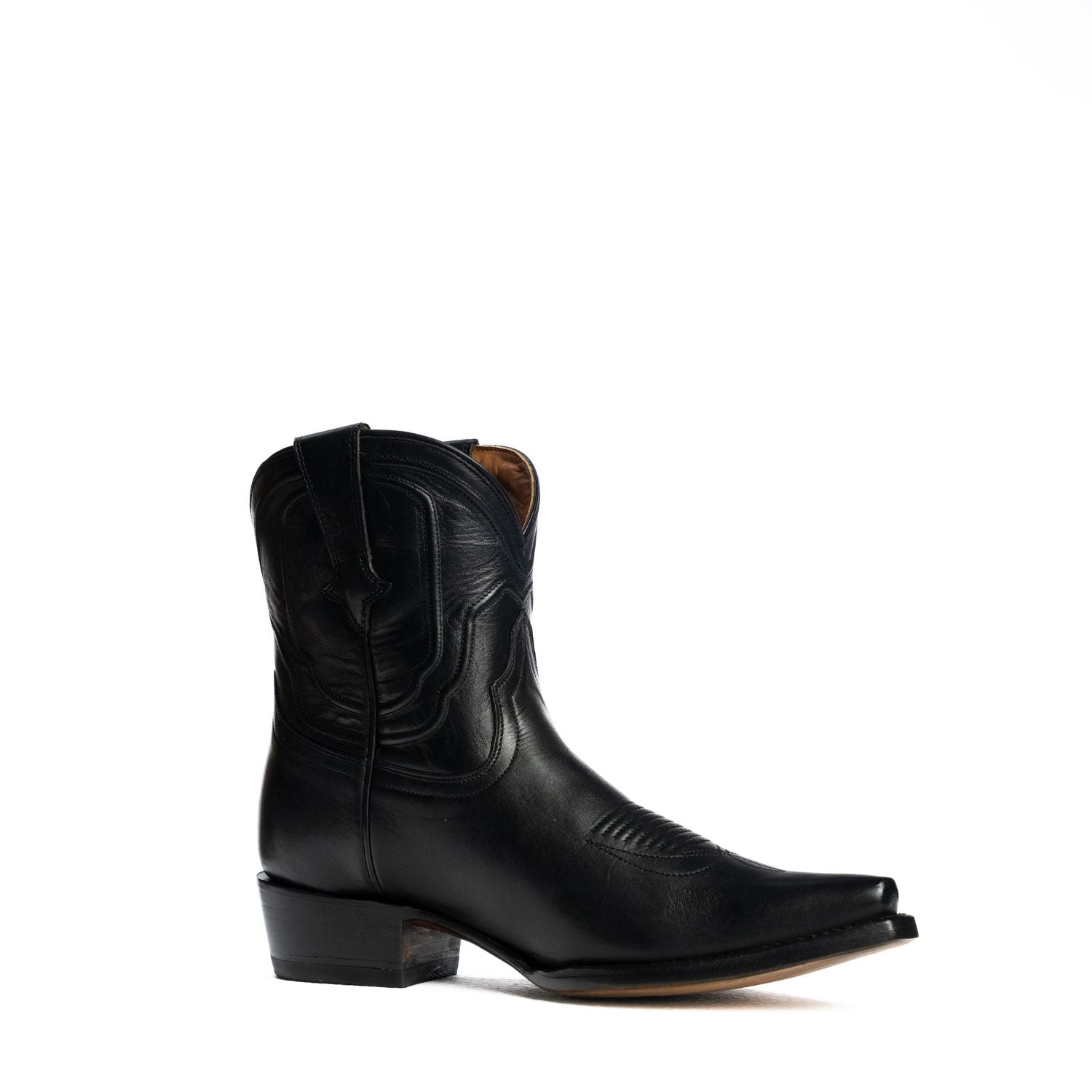 The Thistle | Women's Bootie | Natural Grain Calfskin Leather | Obsidian