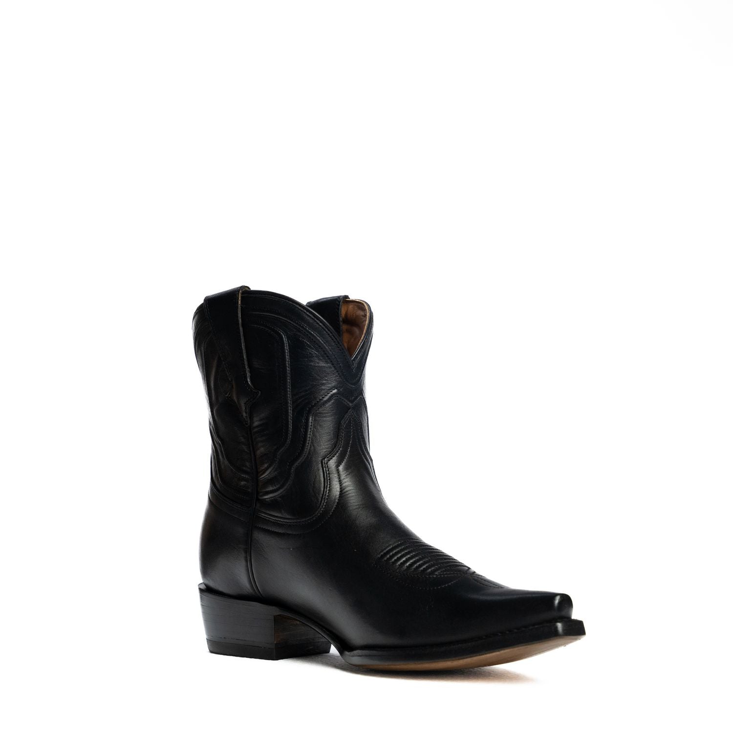 The Thistle | Women's Bootie | Natural Grain Calfskin Leather | Obsidian